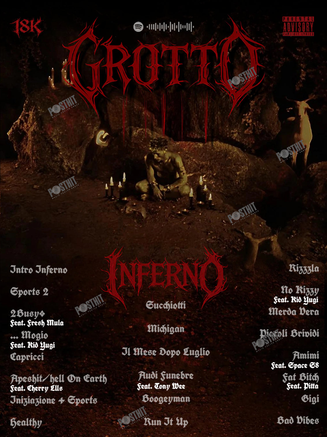 Grotto Inferno 18K PostHit
